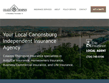 Tablet Screenshot of cthompsoninsurance.com